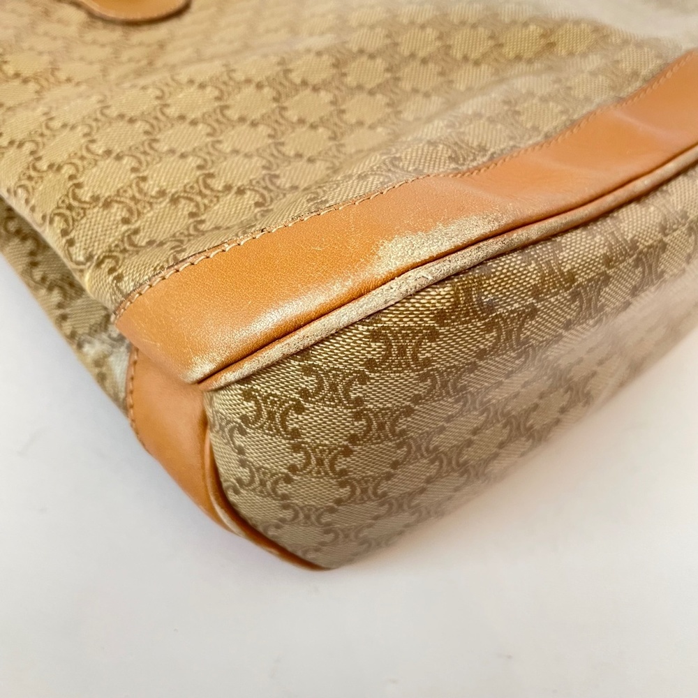 Celine Macadam Vintage Brown/Beige Bag - Picture 9 of 16